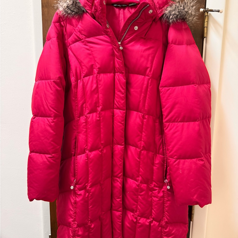Eddie Bauer Women's Lodge Down Parka with Faux Fur Removable Hood